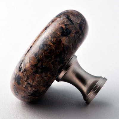 Tropical Brown (Granite knobs and handles for kitchen cabinet drawer door bathroom pulls)